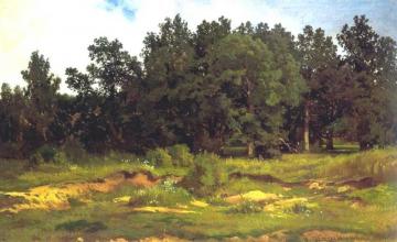 Oak Grove In A Muzzy Day Artwork by Ivan Ivanovich Shishkin
