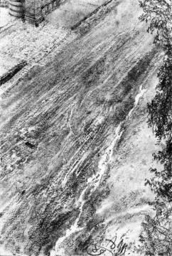 Kurhausstrasse At Kissingen After A Storm Artwork by Adolph von Menzel