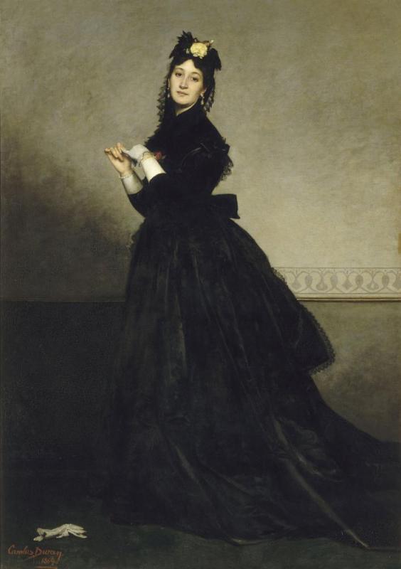 The Lady With The Glove, 1869 Artwork by Emile Carolus-Duran