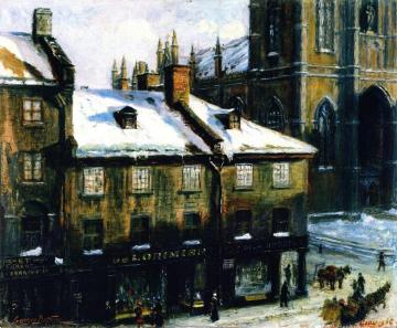 Montreal's First Private School Artwork by George Delfosse