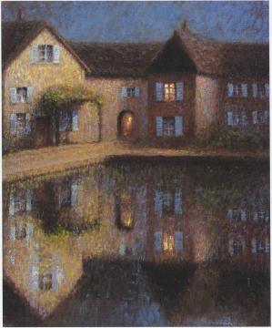 House by the Eau Artwork by Henri Le Sidaner