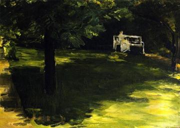 Bench beneath the Chestnut Tree in the Wannsee Garden Artwork by Max Liebermann