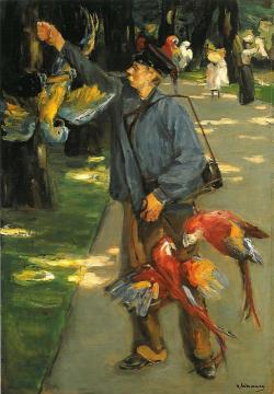 The Parrot Man Artwork by Max Liebermann