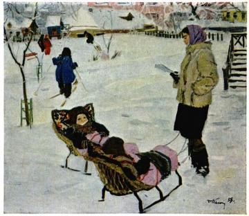 Twins Artwork by Tatiana Yablonskaya