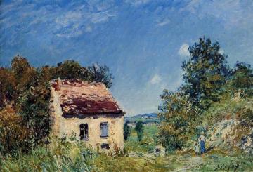 Abandoned House Artwork by Alfred Sisley