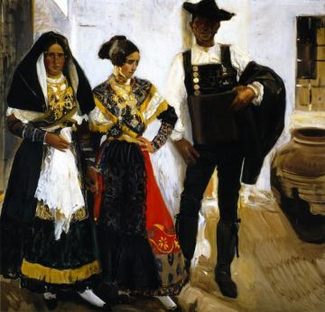 Salamancan Types Artwork by Joaquin Sorolla y Bastida