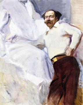 The Sculptor Mariano Benlliure Artwork by Joaquin Sorolla y Bastida