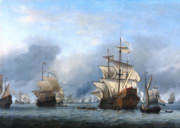 The Captureof The ‘royal Prince’, 13 June 1666 Artwork by Willem van de Velde the Younger
