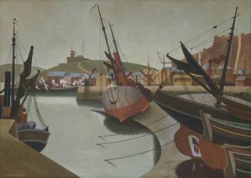 Seaport Artwork by Edward Wadsworth