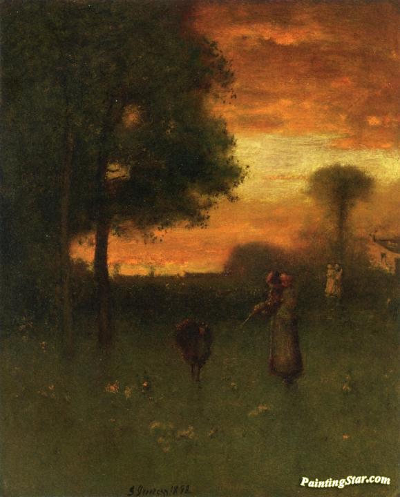 Sunset Artwork by George Inness