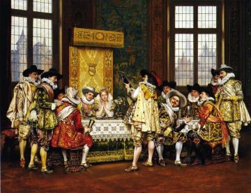 A Musical Interlude Artwork by Adolphe Alexander Lesrel