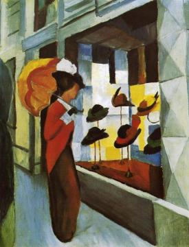 Hat Shop Artwork by August Macke
