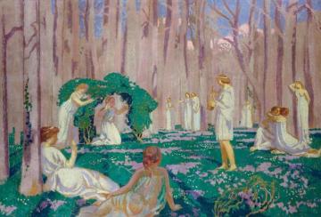 Orpheus And Eurydice Artwork by Maurice Denis