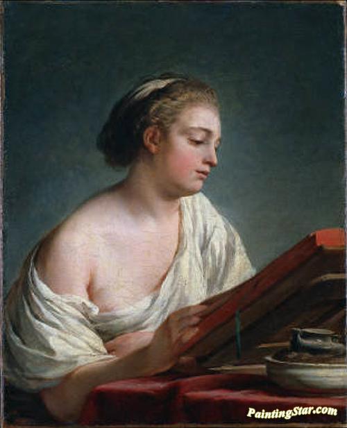 Woman Reading Artwork by Nicolas Bernard Lepicie