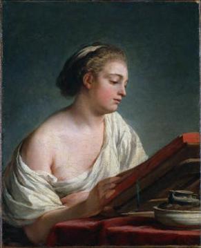 Woman Reading Artwork by Nicolas Bernard Lepicie