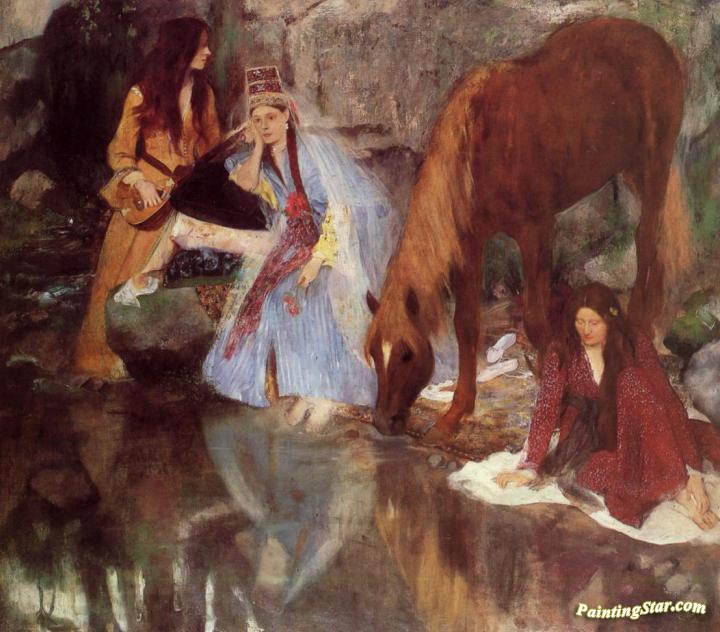 Mlle Fiocre in the Ballet 'La Source' Artwork by Edgar Degas