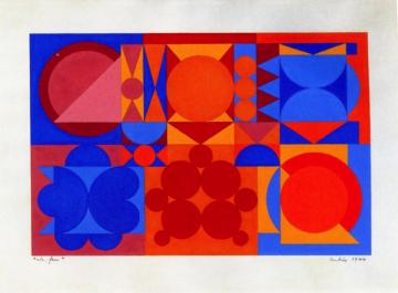 Air, Fire Artwork by Auguste Herbin