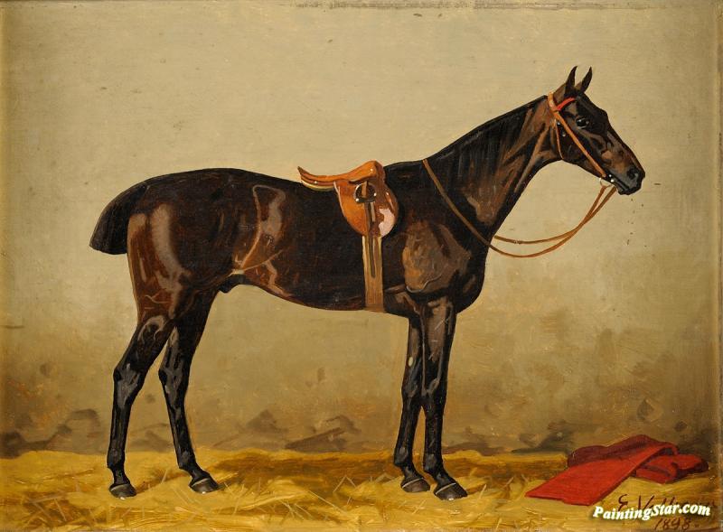 Horse In The Stable Artwork by Emil Volkers