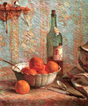 Still Life with Bowl and Fruit Artwork by Claude-Emil Schuffenecker