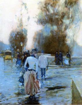 Quai des Tuileries Artwork by Frederick Childe Hassam