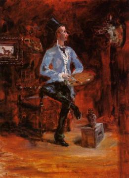 Princeteau In His Studio Artwork by Henri de Toulouse-Lautrec