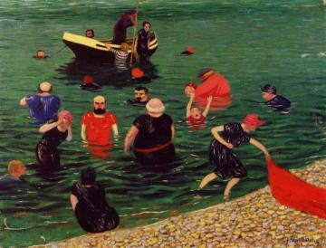 Bathing Artwork by Felix Vallotton