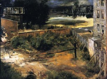 Rear Courtyard And House Artwork by Adolph von Menzel