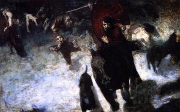 Wild Chase Artwork by Franz von Stuck