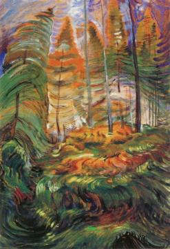 A Rushing Sea Of Undergrowth (sketch) Artwork by Emily Carr