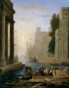 Embarkation of St Paula Artwork by Claude Lorrain