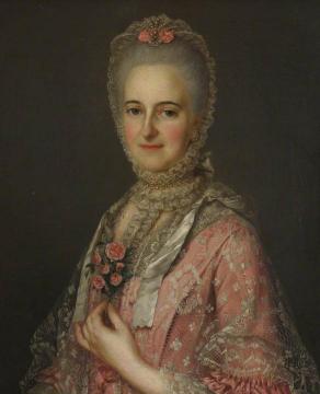 Jane, née Belchier, Wife of Richard Huddleston Artwork by Jean-Marc Nattier