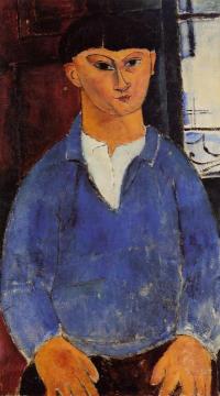 Portrait of Moise Kisling Artwork by Amedeo Modigliani