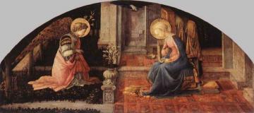 The Annunciation Artwork by Fra Filippo Lippi
