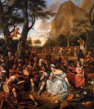 The Worship of the Golden Calf Artwork by Jan Steen