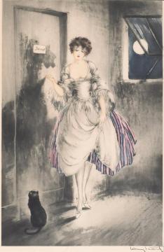 Pierrette Artwork by Louis Icart