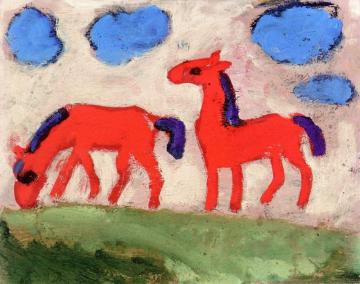 Ponies Artwork by Kees Van Dongen