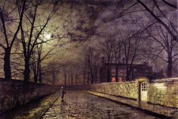 Silver Moonlight Artwork by John Atkinson Grimshaw