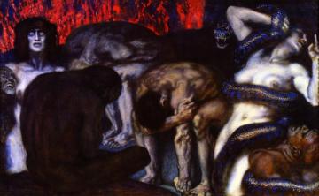 Inferno Artwork by Franz von Stuck
