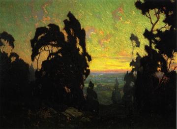 Sunset Artwork by Elmer Wachtel