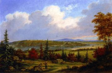 Quebec Viewed from Pointe-Lévis Artwork by Cornelius Krieghoff