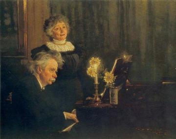 Nina and Edvard Grieg Artwork by Peder Severin Kroyer