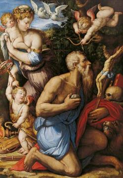 The Temptation Of Saint Jerome Artwork by Giorgio Vasari