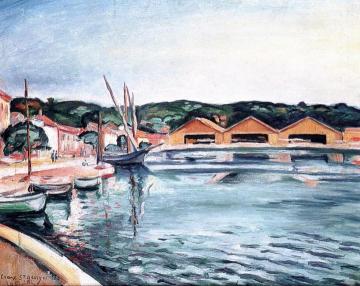 The Port of Creux St. Georges Artwork by Charles Camoin