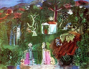 Vallauris, Landscape Artwork by Raoul Dufy