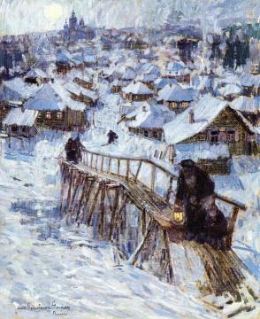 The White Night Artwork by Leon Shulman Gaspard