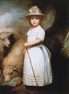 The Shepherd Girl Artwork by George Romney