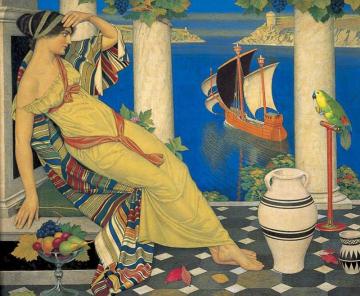 Ariadne On Naxos Artwork by Joseph Edward Southall
