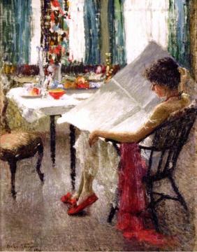 Morning News Artwork by Helen M. Turner