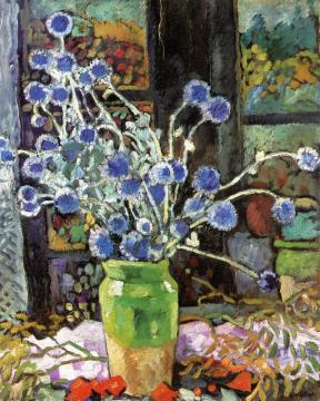 Thistles By The Window At Choisel Artwork by Louis Valtat