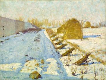 Winter Sun And Shadow Artwork by Robert Vonnoh